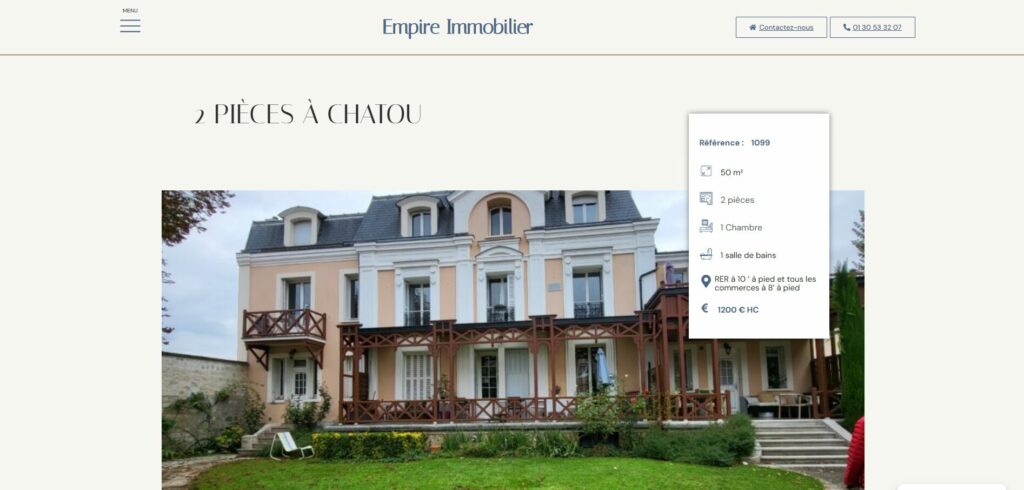 Empire Immobilier — réalisation AD-Créa